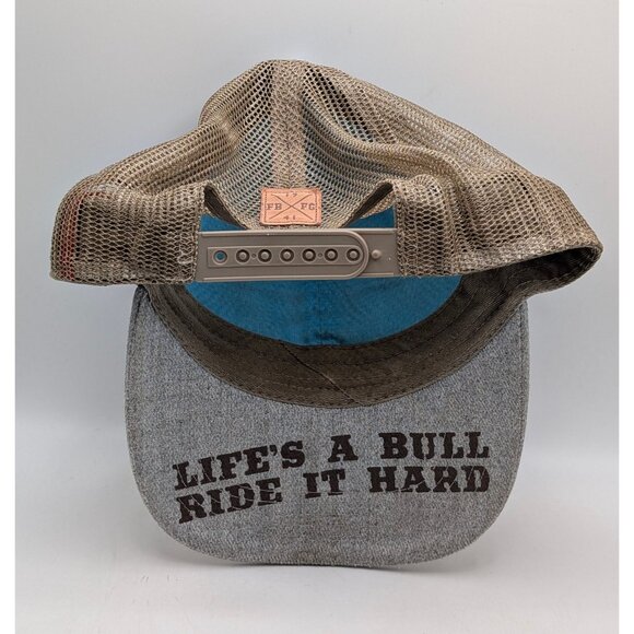 Longhorn Bull Steer Floral Snapback Trucker Hat Mesh Back Farm Girl Work Wear - Picture 4 of 5